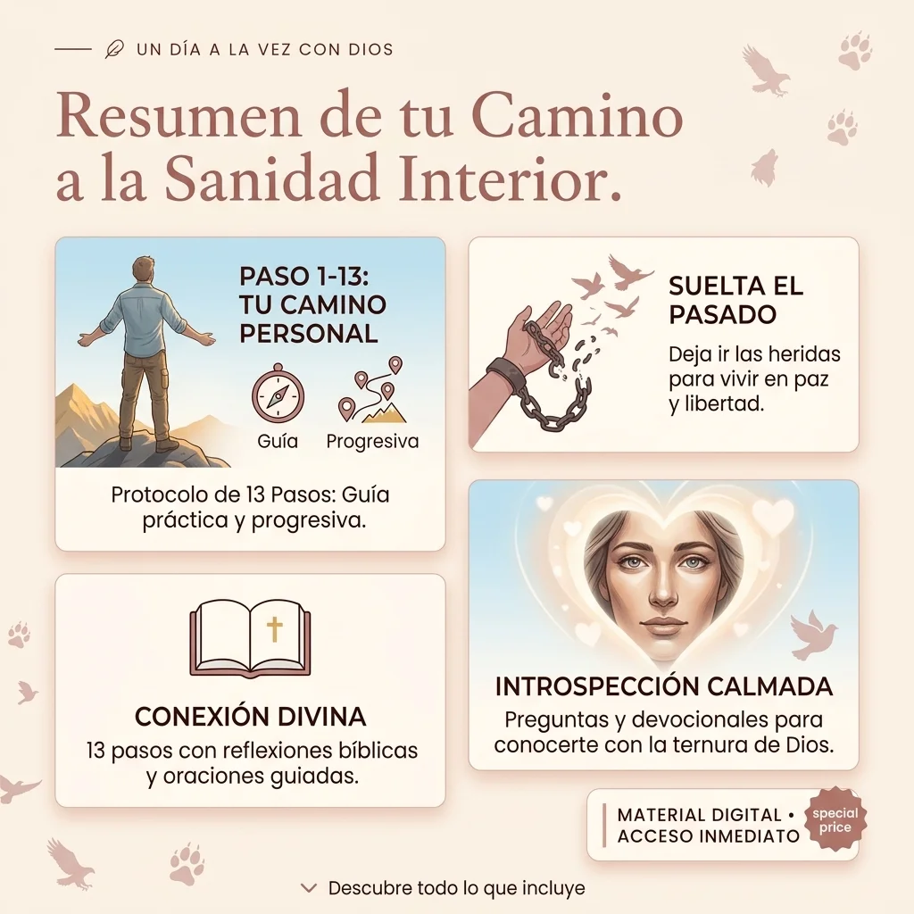 Portada del devocional Protocolo de 13 Pasos para tu Sanidad Interior