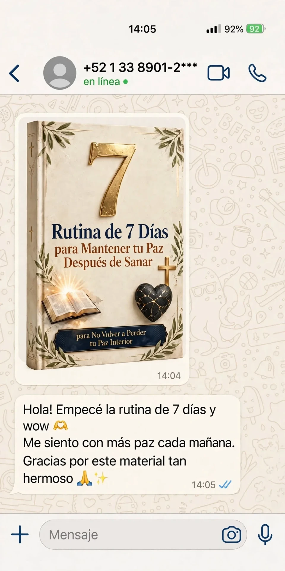 Testimonio real sobre la Rutina de 7 Días para Mantener tu Paz